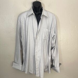 Chiarelli French Cuff Shirt 17 neck 34-35 sleeves Gently worn 100% cotton